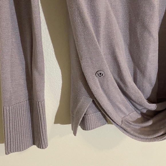 Lululemon Back to Balance Long Sleeve Sweater Light Purple - Picture 2 of 6